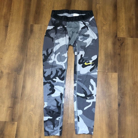 nike camo compression pants